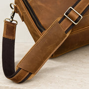 Épaulière en cuir de la bandoulière du cartable