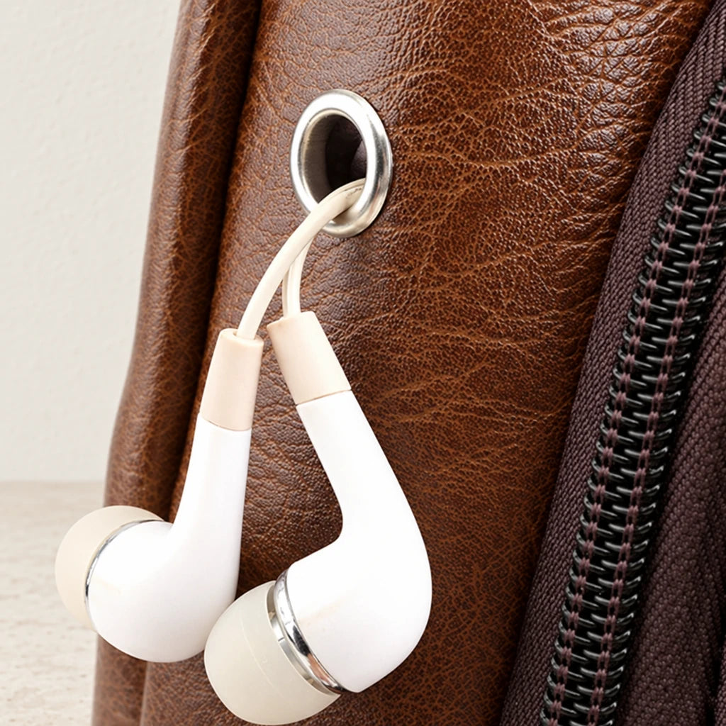 Passe écouteurs du sac bandoulière homme