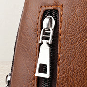 Fermeture éclair du sac bandoulière homme