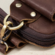 Mousqueton laiton et rivets de la sacoche ceinture