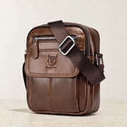 Sacoche homme cuir bandoulière marron foncé