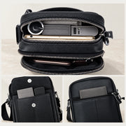 Rangements de la sacoche homme cuir : compartiments et poches